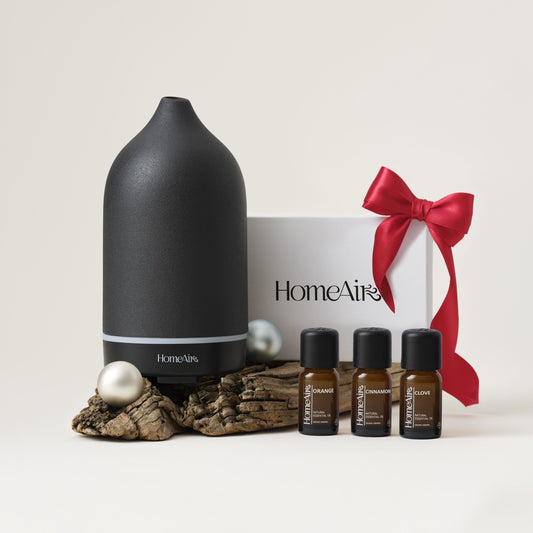 VÁNOČNÍ SADA | Vonný difuzér PURE BLACK | 3 vánoční oleje