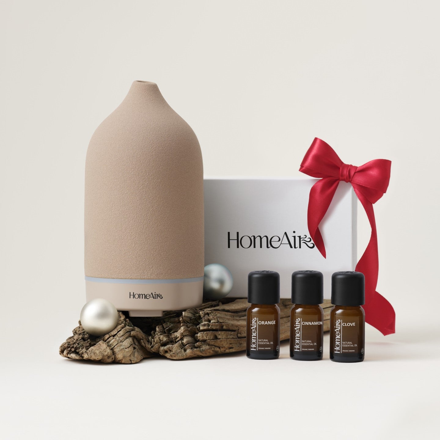 VÁNOČNÍ SADA | Vonný difuzér PURE BEIGE | vánoční oleje