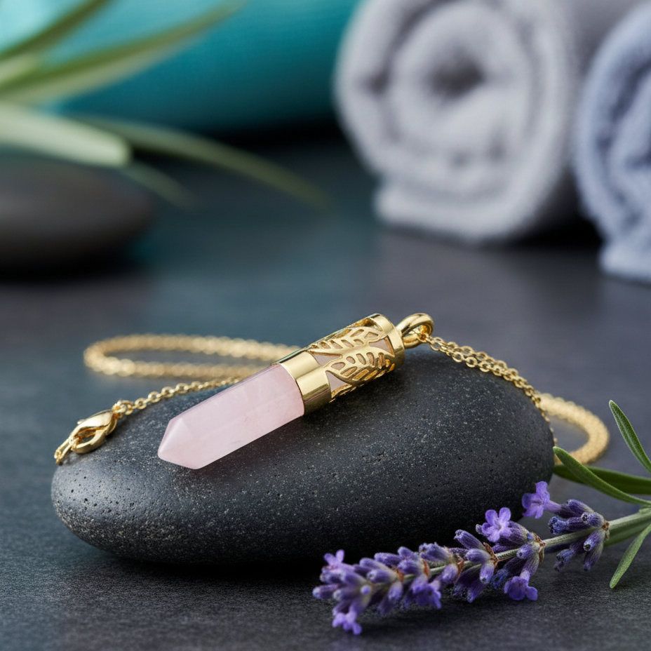 NÁHRDELNÍK | aromaterapeutický šperk | ruženín