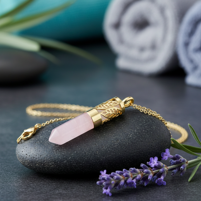 NÁHRDELNÍK | aromaterapeutický šperk | ruženín